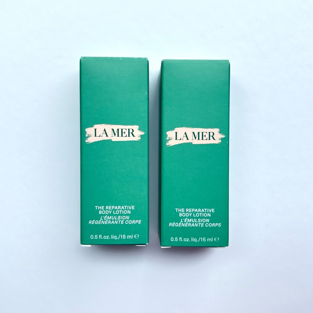 LA MER Reparative Body Lotion Mini 15 ML x 2 Tubes NWT